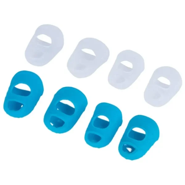 Guitar Finger Protector Breathable Silicone Finger Protector 4PCS Small Finger Pads Finger Sleeve for Folk Ukulele Guitar - Image 6