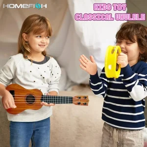 35cm Ukulele Children Guitar Toy Can Be Used To Play Elementary Instruments With Paddles Simulating Yukrili Music Toys 1