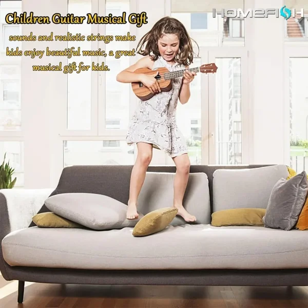 35cm Ukulele Children Guitar Toy Can Be Used To Play Elementary Instruments With Paddles Simulating Yukrili Music Toys 4