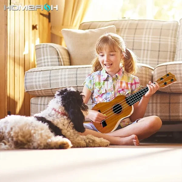35cm Ukulele Children Guitar Toy Can Be Used To Play Elementary Instruments With Paddles Simulating Yukrili Music Toys 5