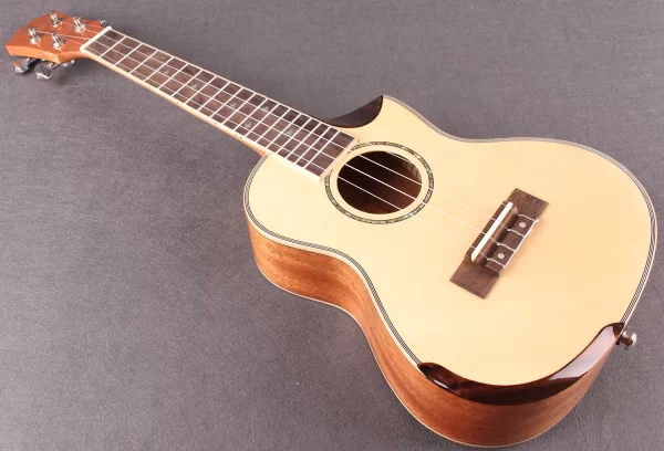 Concert Solid Spruce Ukulele !! Mahogany Side and Back! укулеле 4 струны 4 strings Guitar With EVA hard Case - Image 5