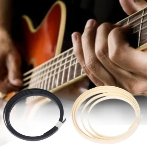 Guitar Neck Body Binding Purfling Strip For Luthier 1650mm X 6mm ABS Rim Strip Acoustic Classical Guitars Bass Ukulele Acce O6F2