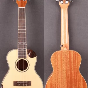 Concert Solid Spruce Ukulele !! Mahogany Side and Back! укулеле 4 струны 4 strings Guitar With EVA hard Case