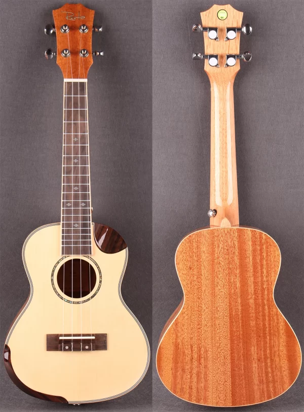 Concert Solid Spruce Ukulele !! Mahogany Side and Back! укулеле 4 струны 4 strings Guitar With EVA hard Case