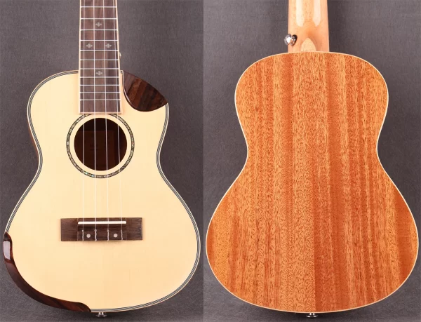 Concert Solid Spruce Ukulele !! Mahogany Side and Back! укулеле 4 струны 4 strings Guitar With EVA hard Case - Image 2