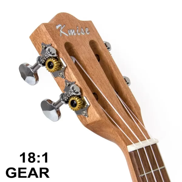 Kmise Soprano Ukulele 21 inch Okoume Tiger Flame Classical Guitar Head Ukelele 15 Frets - Image 2