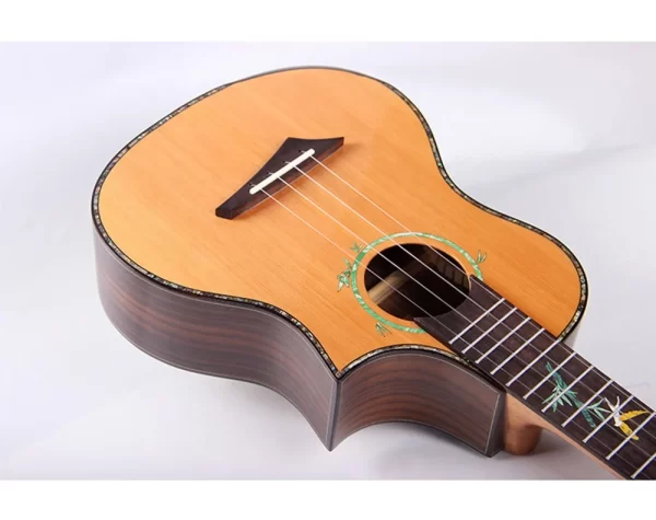 UK-SD7-26 Hot Selling Cheap Electric Ukulele Cedar Top Solid Wood High Quality China Guangzhou Manufacturer - Image 2