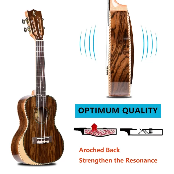 Professional Concert Ukulele 23inch /26inch Classical Ukulele Instrument Bocote Wood - Image 6