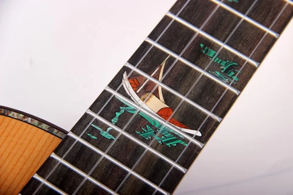 UK-SD7-26 Hot Selling Cheap Electric Ukulele Cedar Top Solid Wood High Quality China Guangzhou Manufacturer - Image 4