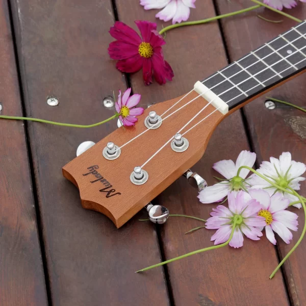 21 inch ukulele for Beginners Strings Instrument 4 Strings Delicate Tuning Ukulele Durable and Stable Sound Solid Wood Materials - Image 2