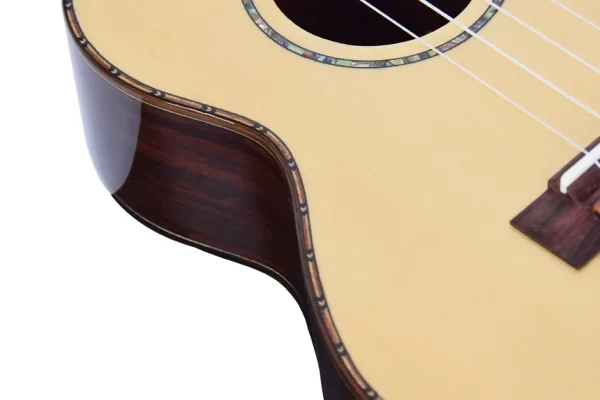 24/26-inch Ukulele Glossy Solid Spruce Top Fully Enclosed Knobs Suitable for Beginners To Practice. - Image 6
