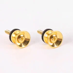 2pcs Guitar Strap Lock Buttons End Pins Pegs Screw Locking Parts Accessories Guitar Strap Button Cushion Bass Ukulele Accessory