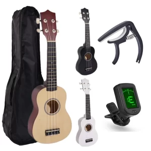 miwayer soprano ukulele for beginners 21 inch hawaiian starter uke guitar ukalalee with gig bag digital tuner ukulele capo
