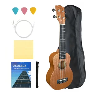 21 inch ukulele 4 strings mini guitarra ukulele with bag strings ukulele guitar accessories
