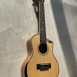 super beautiful 23 inch ukulele professional spruce wood panel mahogany back side 4 string hawaiian guitar adult gifts kids