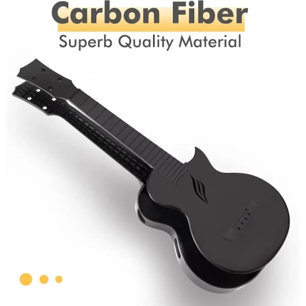 enya concert ukulele nova u 23’’ carbon fiber travel ukulele with beginner kit includes online lessons