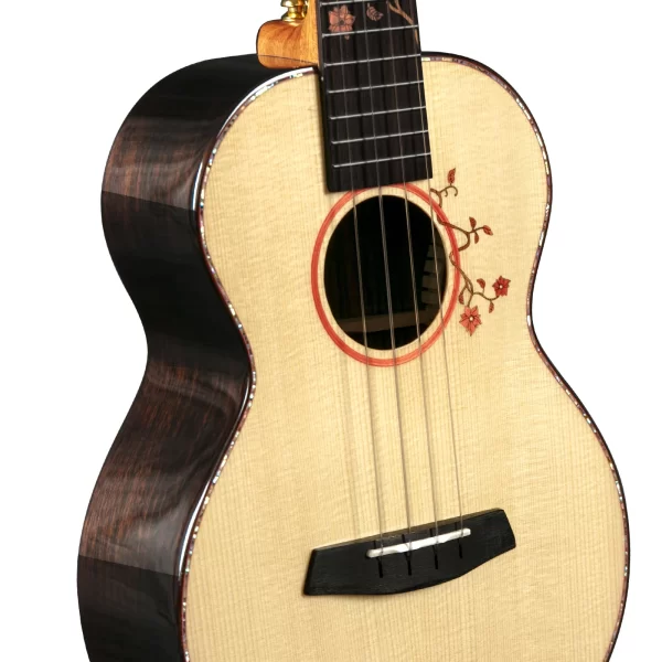 Enya Concert Ukulele Solid Spruce Top with Solid Rosewood Back and Sides High Gloss Ukelele with Premium Gig Bag Tenor Uku - Image 3