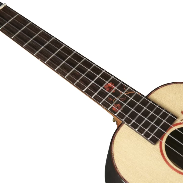 Enya Concert Ukulele Solid Spruce Top with Solid Rosewood Back and Sides High Gloss Ukelele with Premium Gig Bag Tenor Uku - Image 4