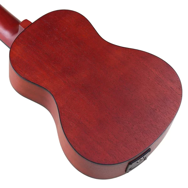 30 Inches Guitalele Guilele 6 Strings Mini Electric Guitarlele Brown Sapele Body Acoustic Guitars Ukulele Travel Guitar - Image 4
