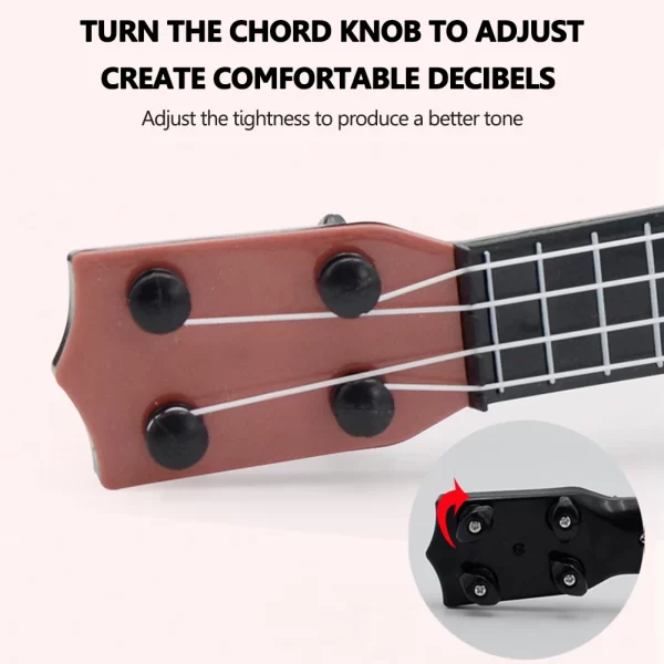 Mini Guitar 4 Strings Ukulele Musical Instruments for Kids Children Beginners Early Educational Learning Small Guitar - Image 3