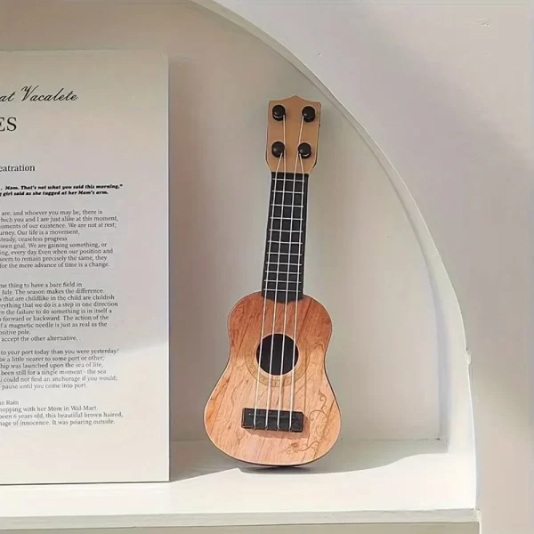 Mini 4-String Classical Ukulele Guitar Toy Musical Instrument for Kids Children Beginners Early Education Small Guitar - Image 3