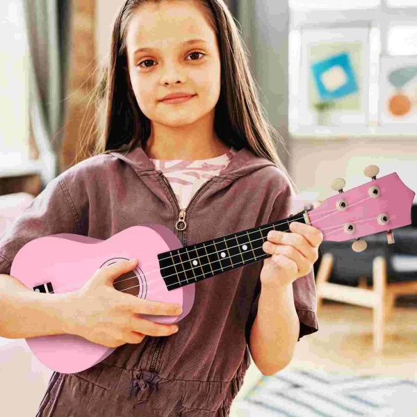 21 Inch Ukulele Set For Beginners Soprano Guitar Hawaiian Instrument Full Basswood With Storage Bag Spare String Pick Teaching - Image 3