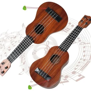【Hot Cake】17In Kids Ukulele Guitar 4Strings Mini Guitar Children Musical Instruments Toys With Picks For Toddler Kids Boys Girls
