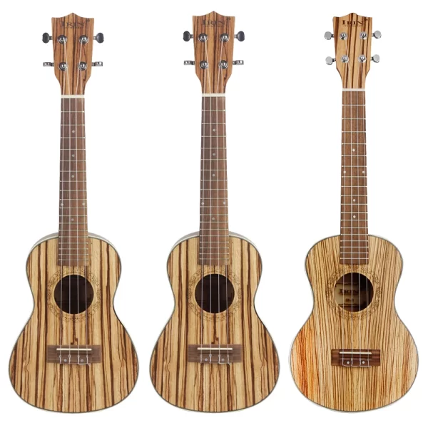 IRIN 21 24 26 Inch Ukulele Zebra Ukulele 4 String Hawaiian Guitar Set with Case Accessories Professional Ukulele for Practice - Image 3