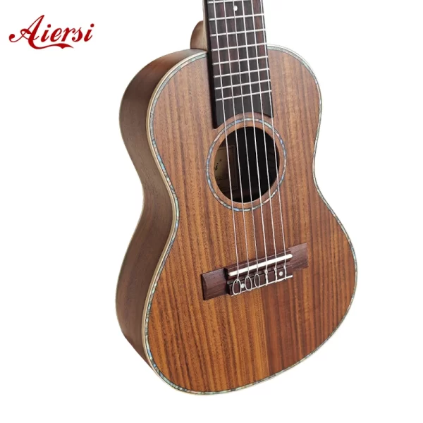 Aiersi-Acoustic Guitar with 6 Strings, Professional Ukulele, Small, Travel, Classical Guitar Kit, 28 Inch, Koa Wood - Image 5