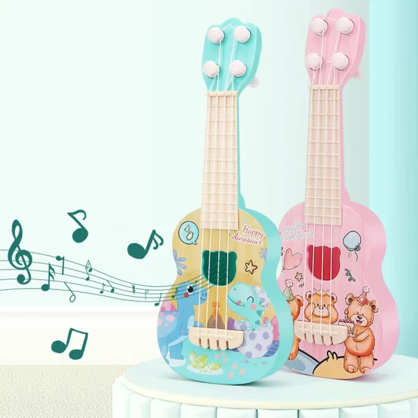 Ukulele Kids Guitar Toy Girls Boys Beginners Mini Guitar Instrument Can Play Music Simulation Toys Birthday Gift