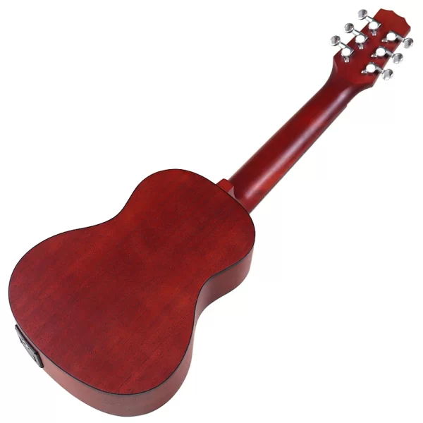 30 Inches Guitalele Guilele 6 Strings Mini Electric Guitarlele Brown Sapele Body Acoustic Guitars Ukulele Travel Guitar - Image 3