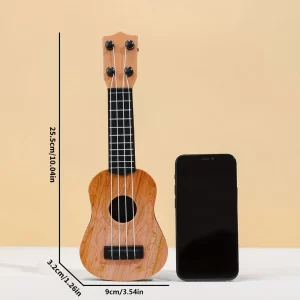 Mini 4-String Classical Ukulele Guitar Toy - Musical Instrument for Kids Children Beginners Early Education Small Guitar