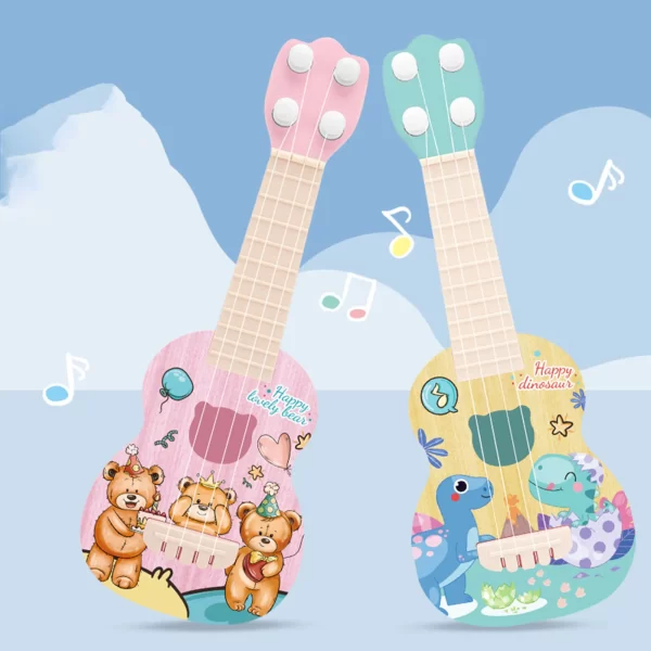 Ukulele Kids Guitar Toy Girls Boys Beginners Mini Guitar Instrument Can Play Music Simulation Toys Birthday Gift - Image 2