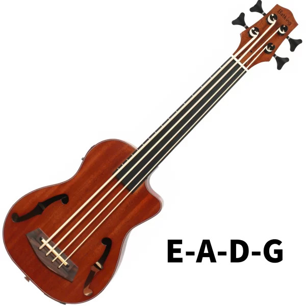 Batking Ukulele Bass Electric Ubass，30 inch Baritone bass ukulele, Fretted Electric Acoustic Uku bass With Gig Bag - Image 3